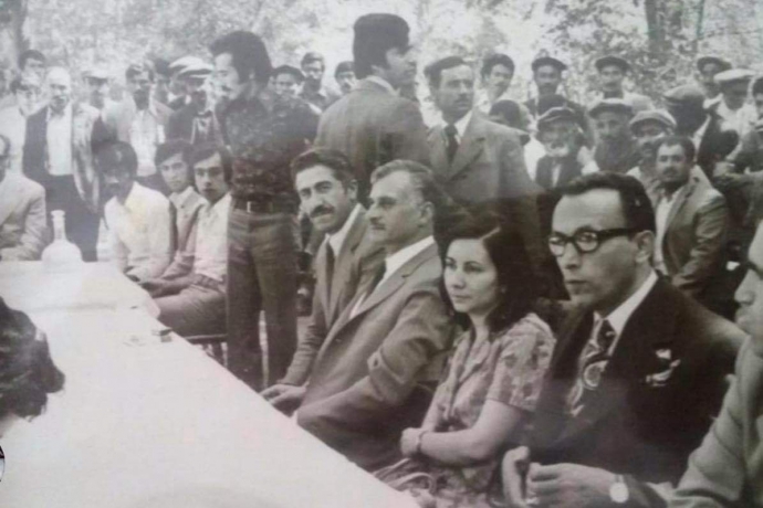 Yl 1973 dilek belediye bakan muzaffer gven ve eski malatya vali si Sadullah verel